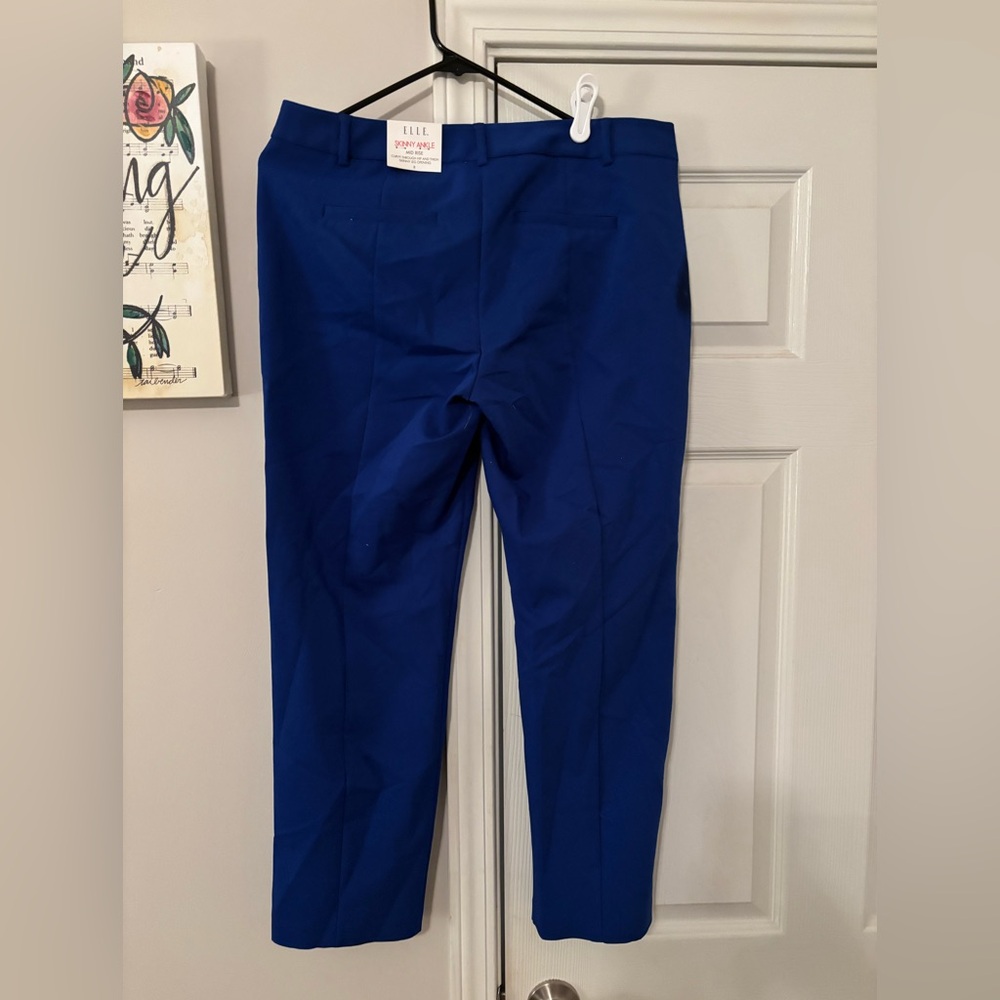 Elle Women's Cropped Blue Pants